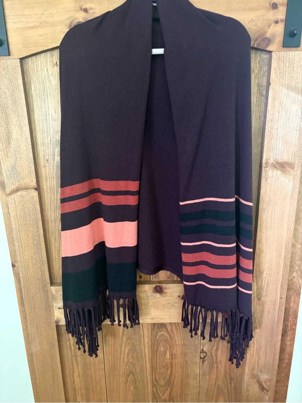 Smartwool Women Shadow Pine Scarf Wrap Sweater Woodsmoke S/M